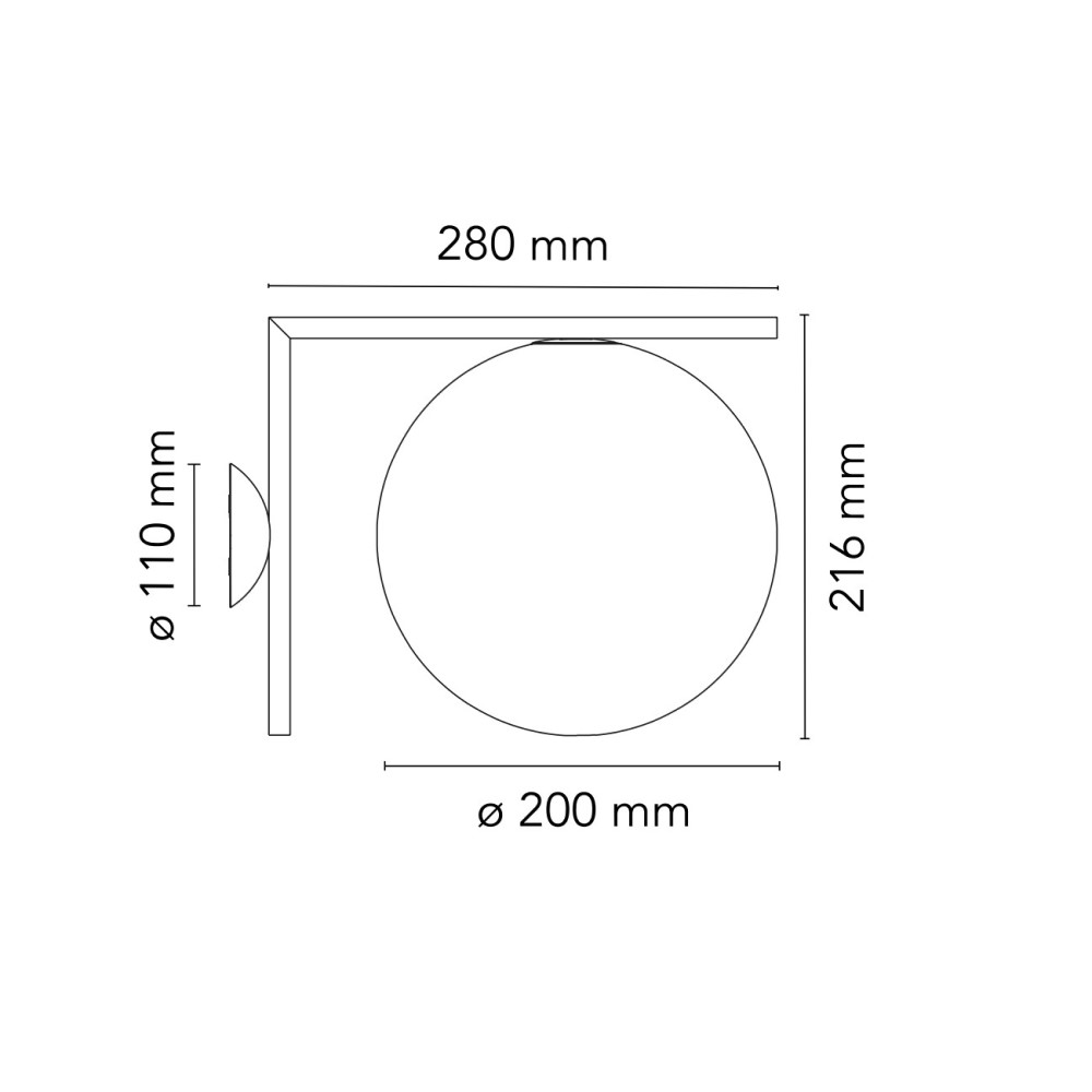 IC C/W1 Wall and Ceiling Light