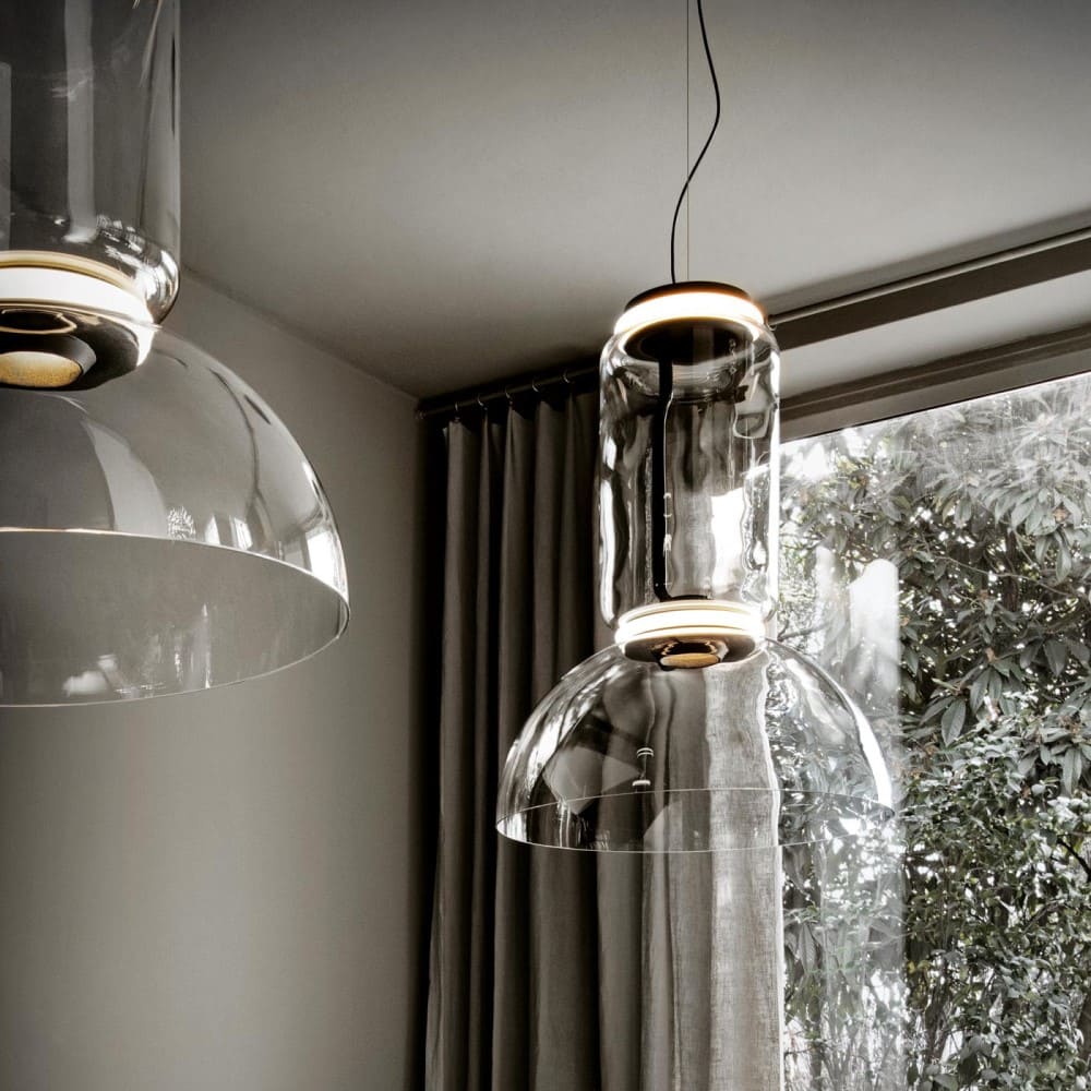 Noctambule Low Cylinders &amp; Bowl Suspension Lamp