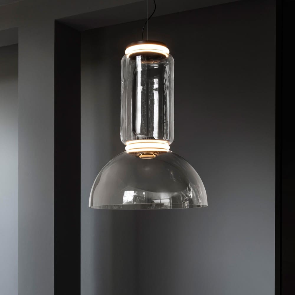 Noctambule Low Cylinders &amp; Bowl Suspension Lamp