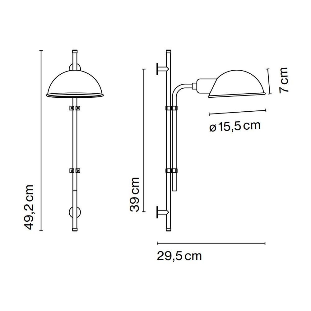 Funiculí A Wall Light