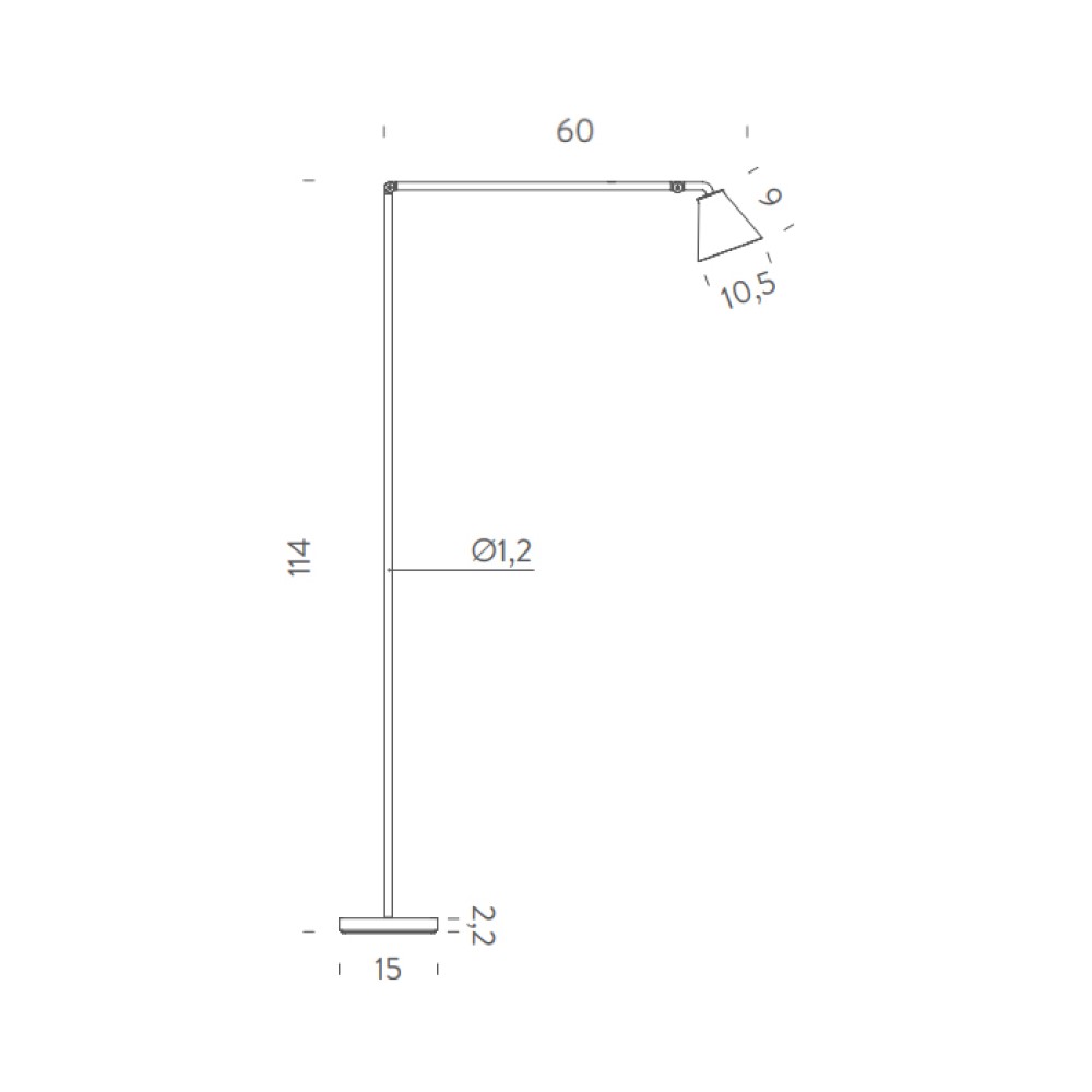 Untitled Reading Cone Floor Lamp