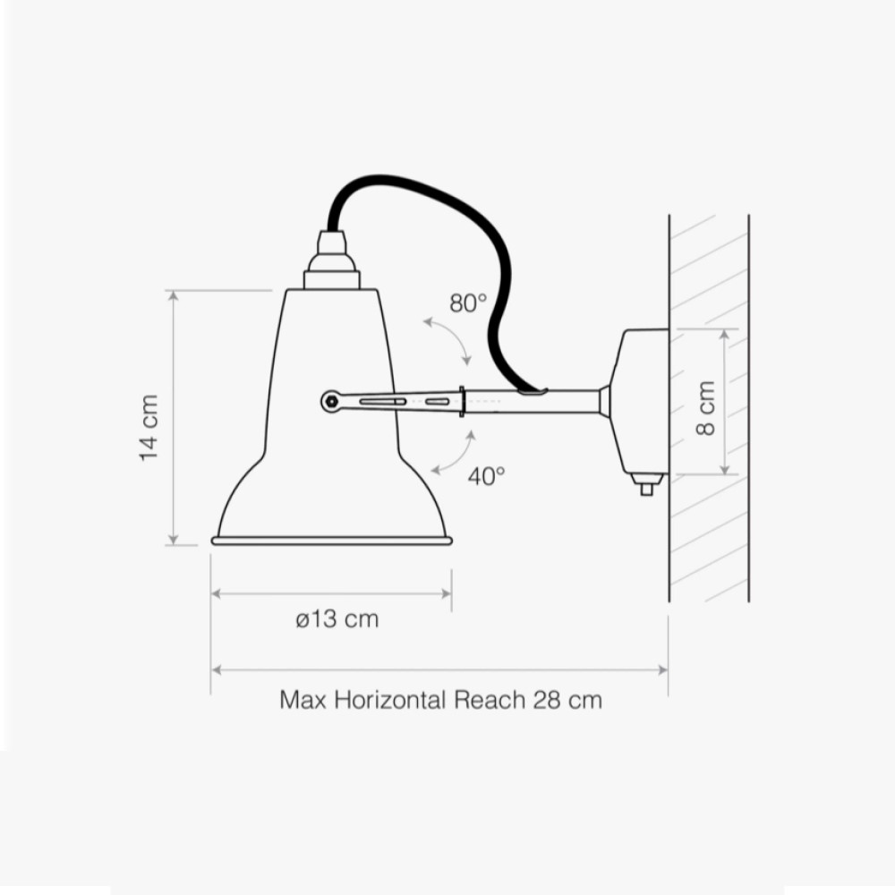 Original 1227 Mini Ceramic Wall Light