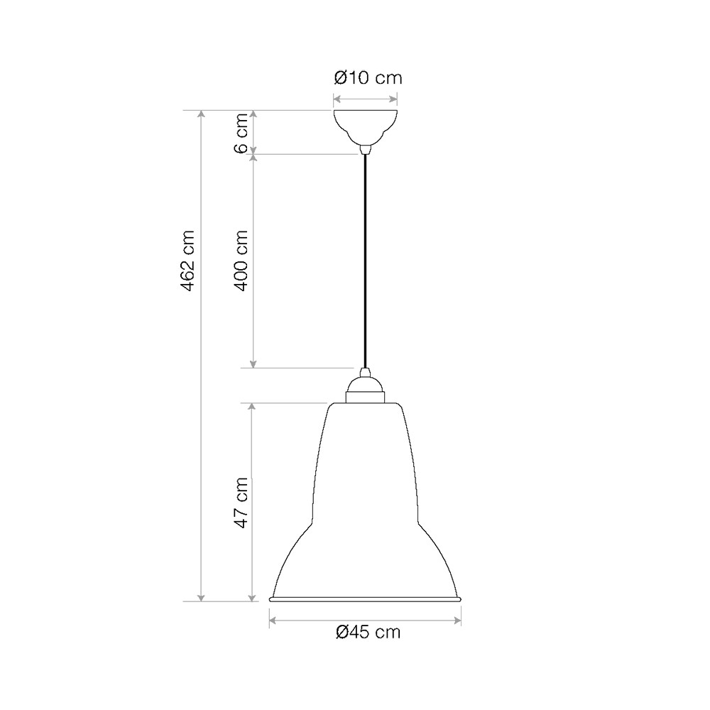 Original 1227 Giant Suspension Lamp