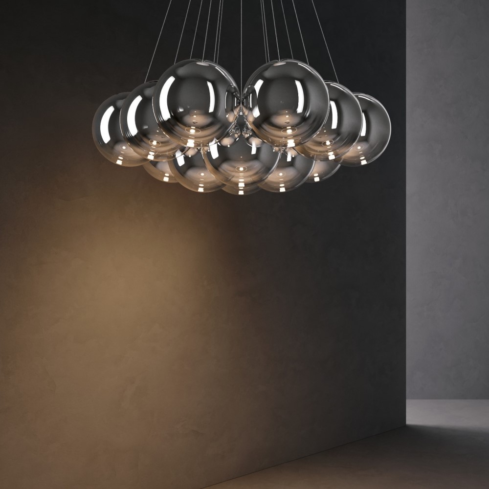 Random Cloud 14 Lights Ø28 Suspension Lamp