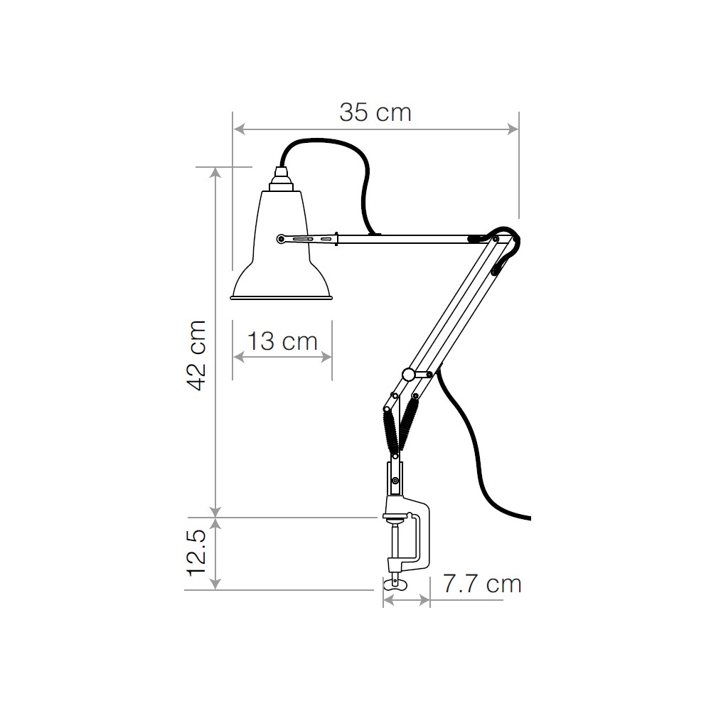 Original 1227 Mini Lamp with Clamp