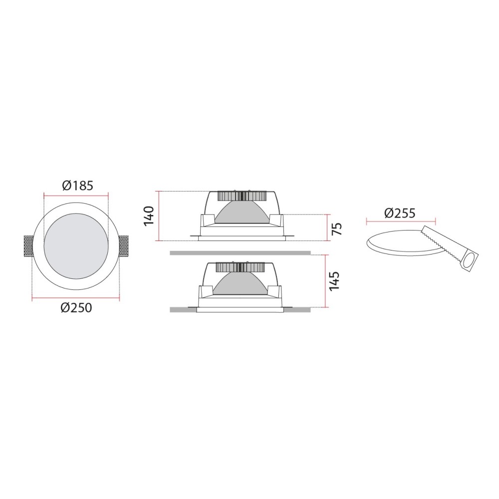 4042 Ceiling Recessed Light