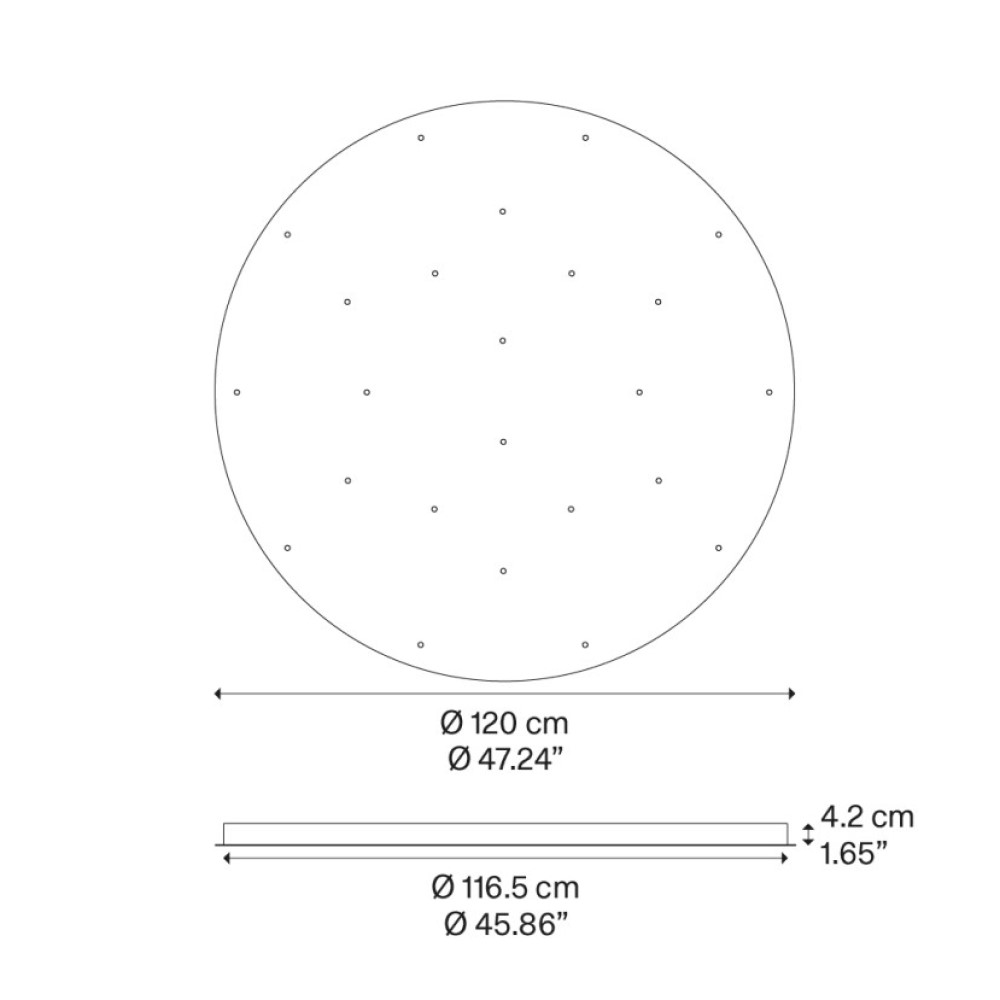 Round Cluster System for 36 lights