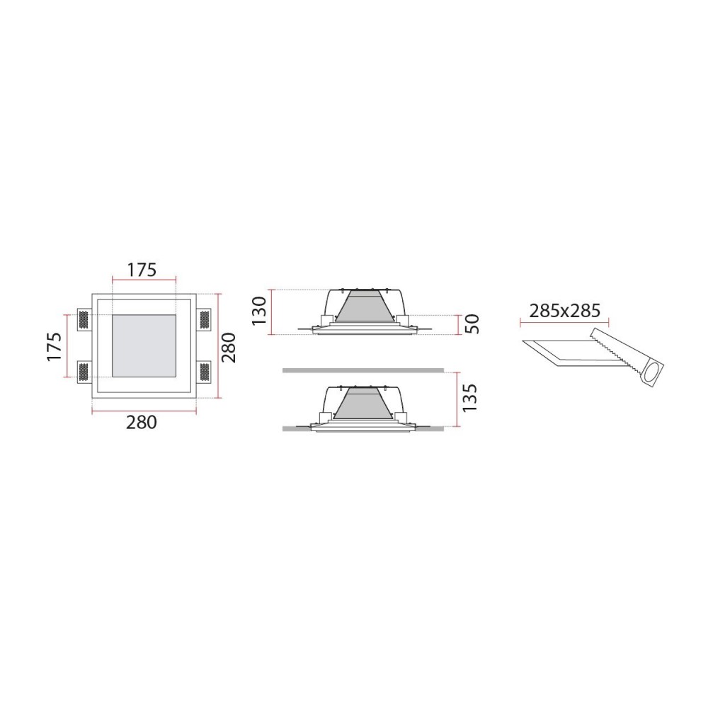 4046 Ceiling Recessed Light