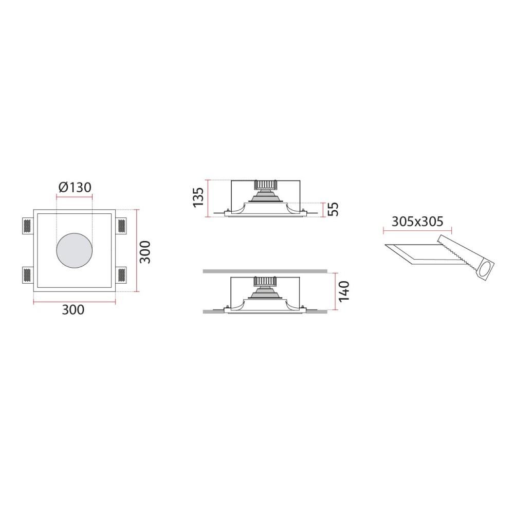 4110 Ceiling Recessed Light