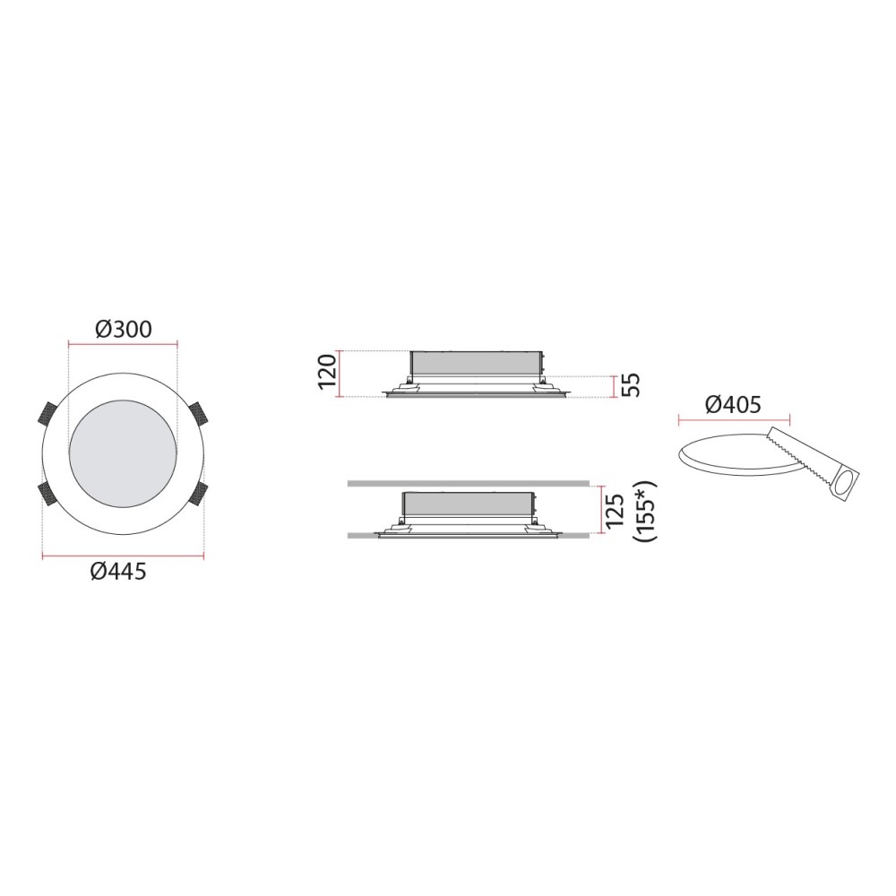 4113 Ceiling Recessed Light