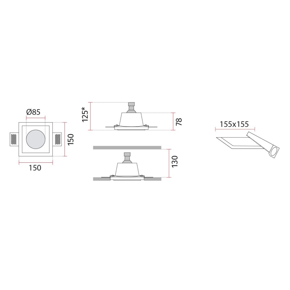 4177 Ceiling Recessed Light