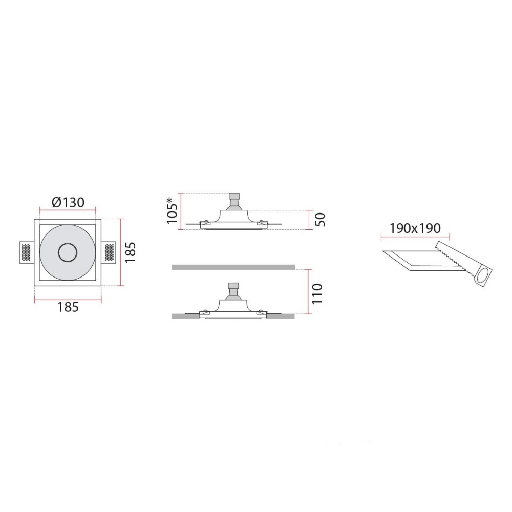 4175 Ceiling Recessed Light