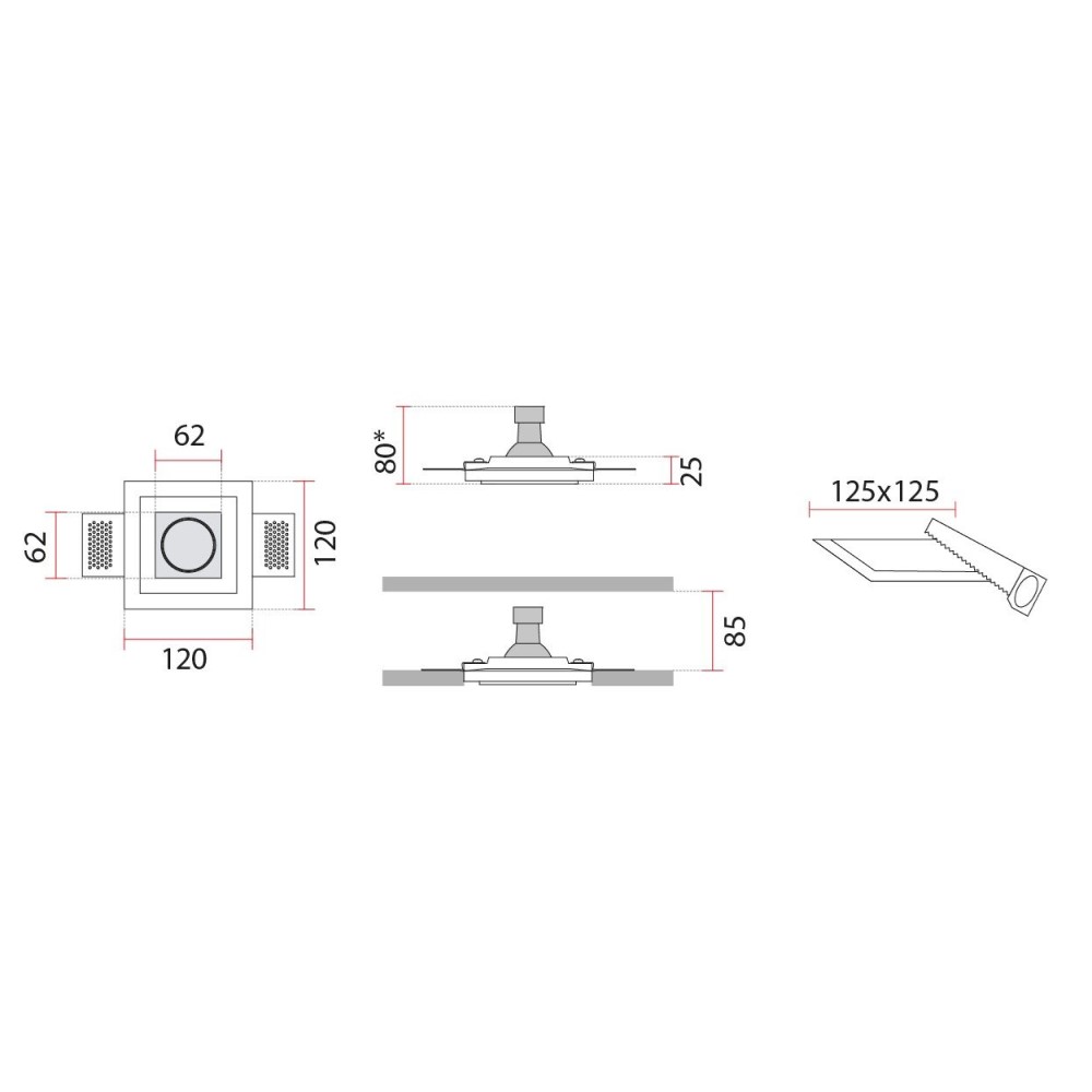 4176 Ceiling Recessed Light