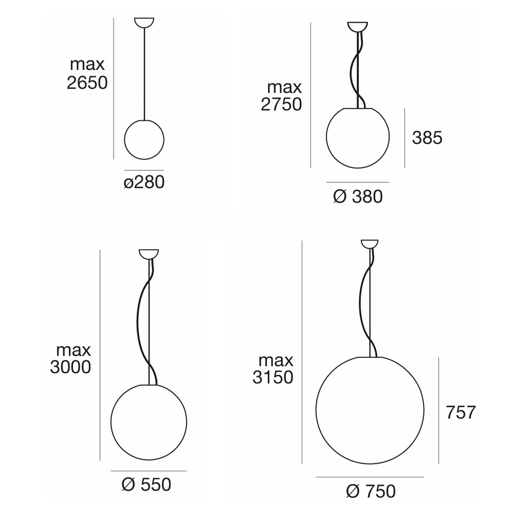 Oh!_P65 E27 Outdoor Suspension Lamp