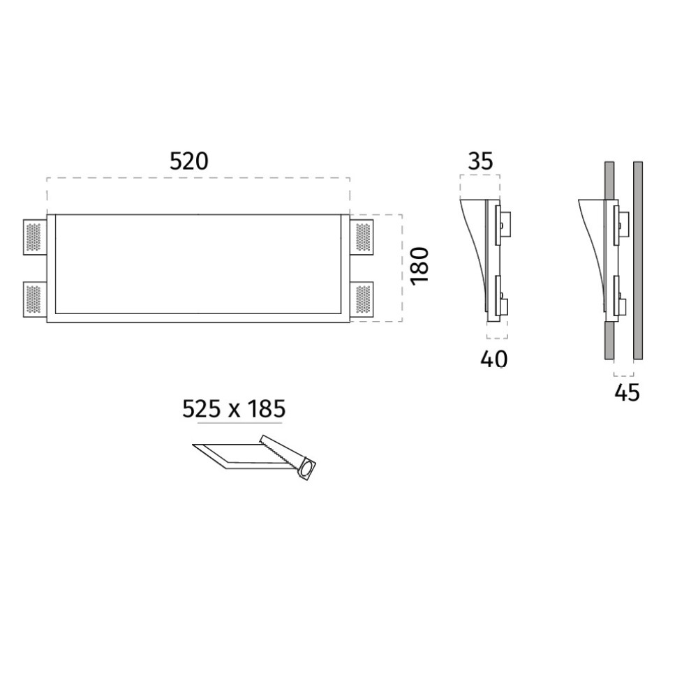 2436 Silk Wall Recessed Light