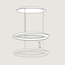 Tidal Adjustable Suspension Lamp