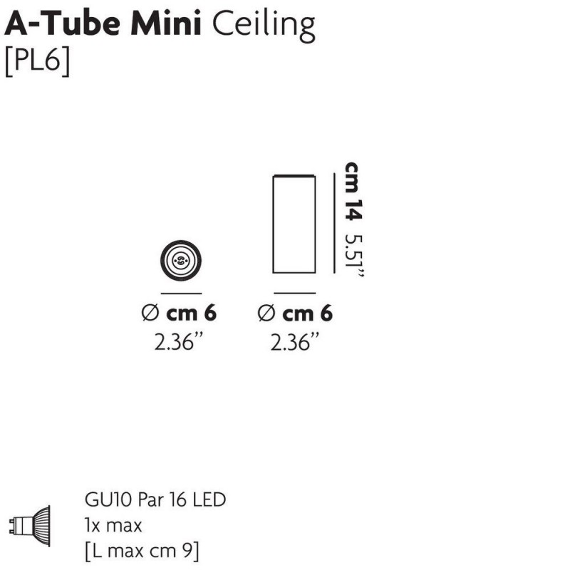 A-Tube Ceiling Lamp