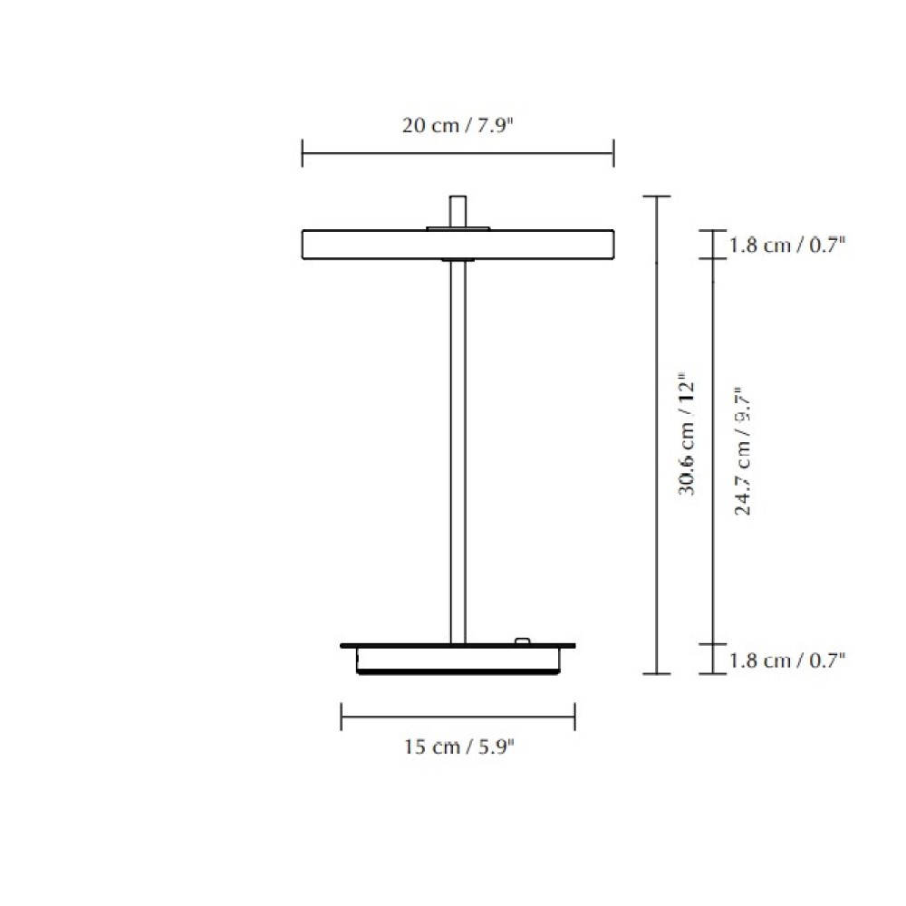 Asteria Move Monochrome Portable Table Lamp