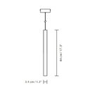 Chimes Tall Suspension Lamp