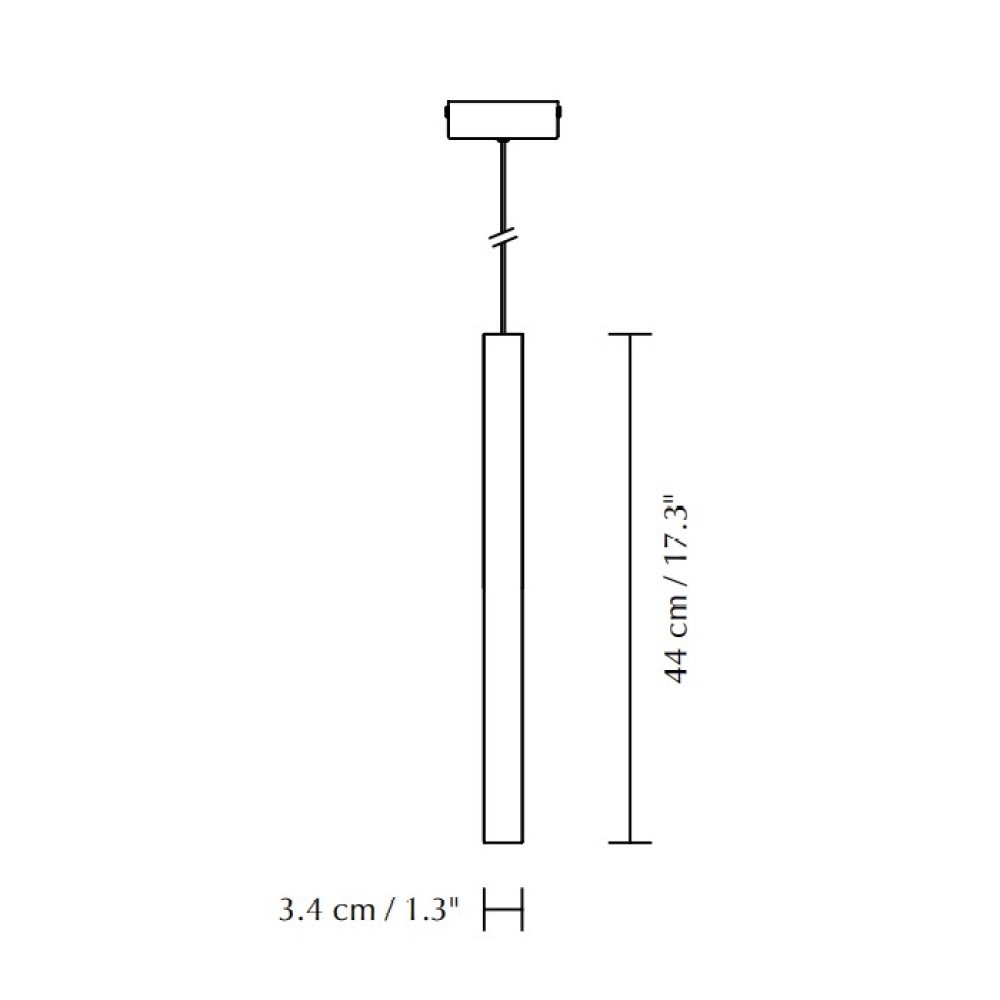 Chimes Tall Suspension Lamp