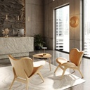 Clava Up Wood Wall Light