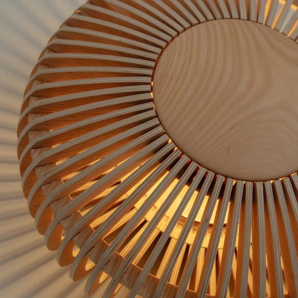 Clava Up Wood Wall Light