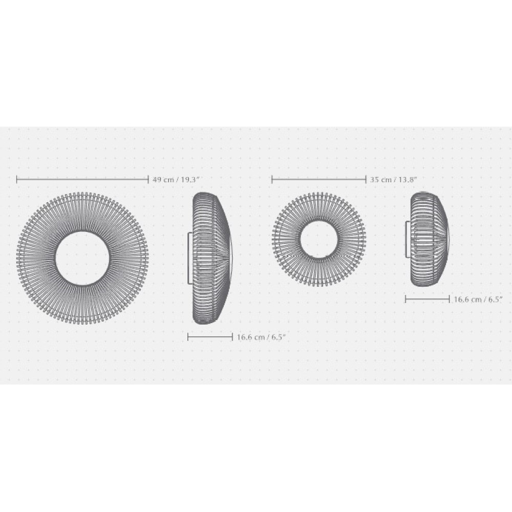 Clava Up Wood Wall Light