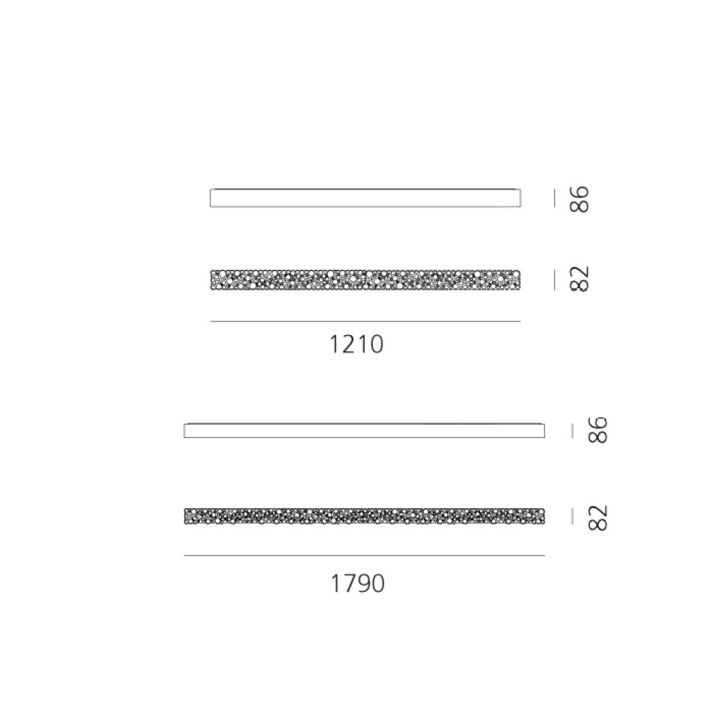 Calipso Linear Ceiling Light App Compatible