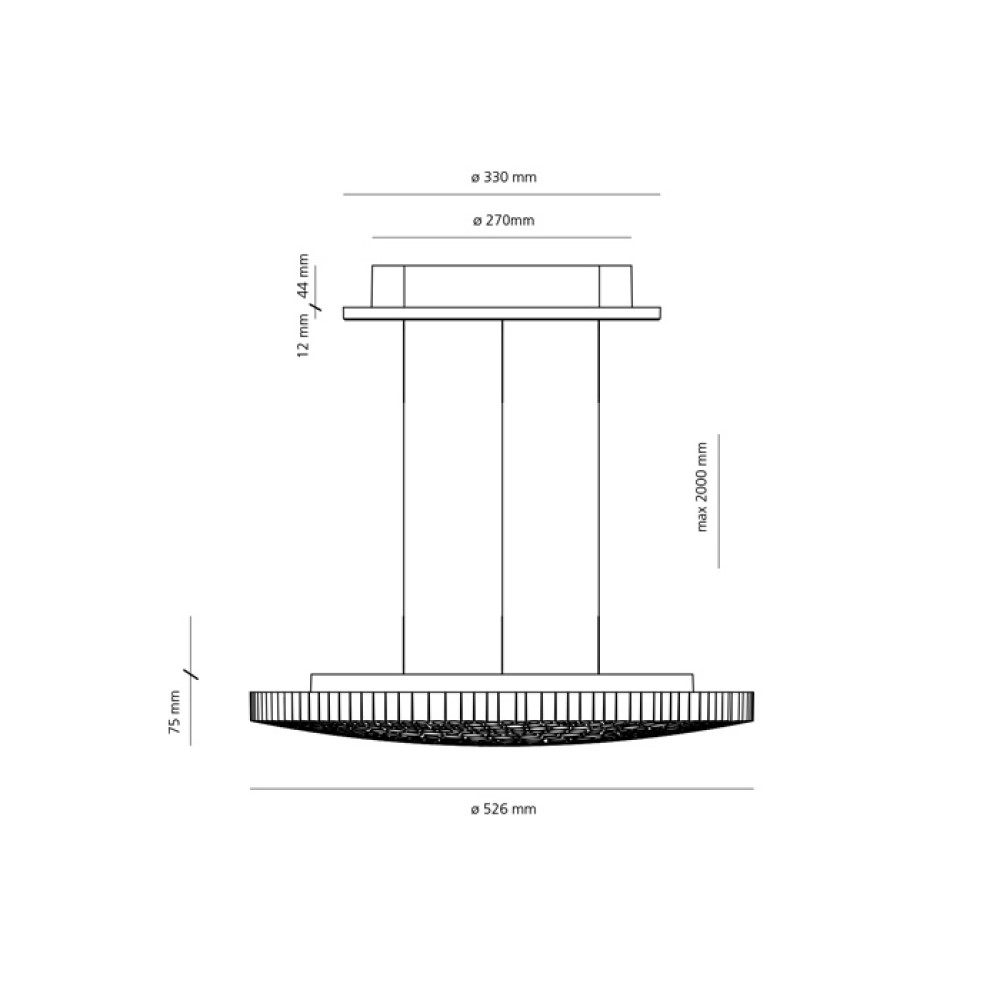 Calipso Suspension Lamp App Compatible
