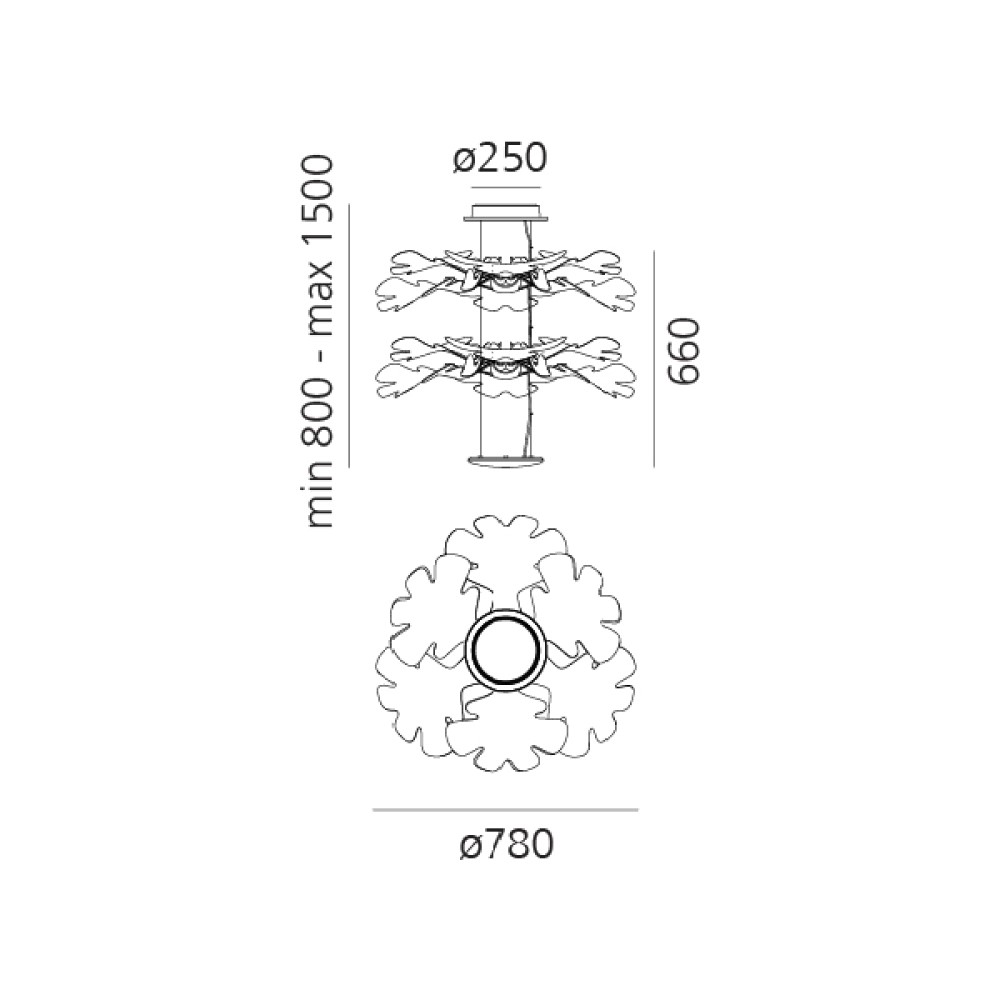Chlorophilia Suspension Lamp