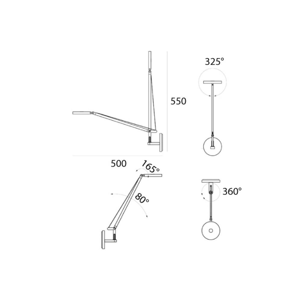 Demetra Micro LED Wall Light
