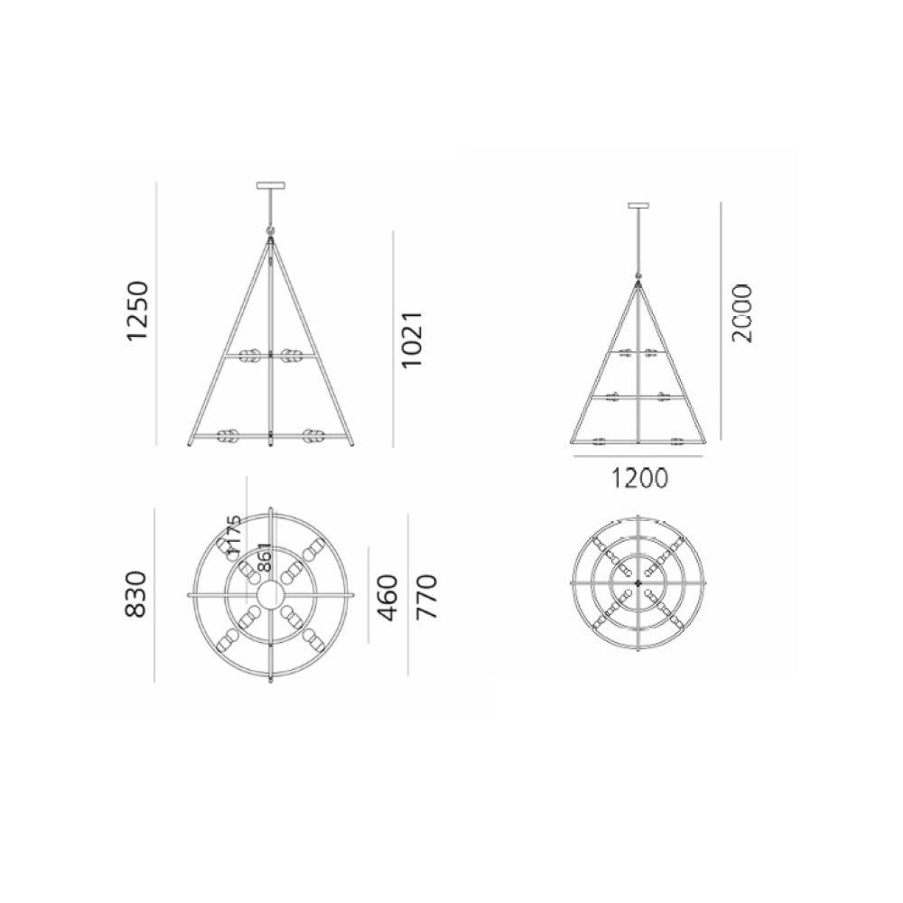 El Poris Suspension Lamp