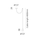 Gio Light Decentralized Suspension Lamp