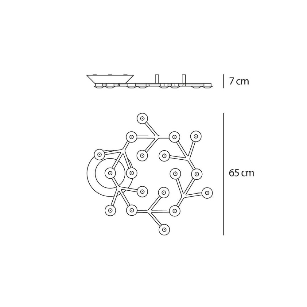 Led Net Circle Ceiling Light