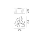 Logico Mini 3X120° Ceiling Light