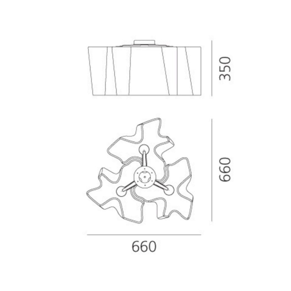 Logico 3X120° Ceiling Light
