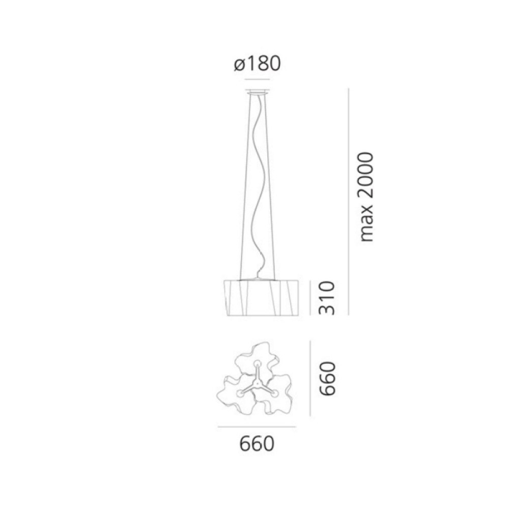 Logico 3X120° Suspension Lamp