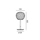 Meteorite E14 Table Lamp