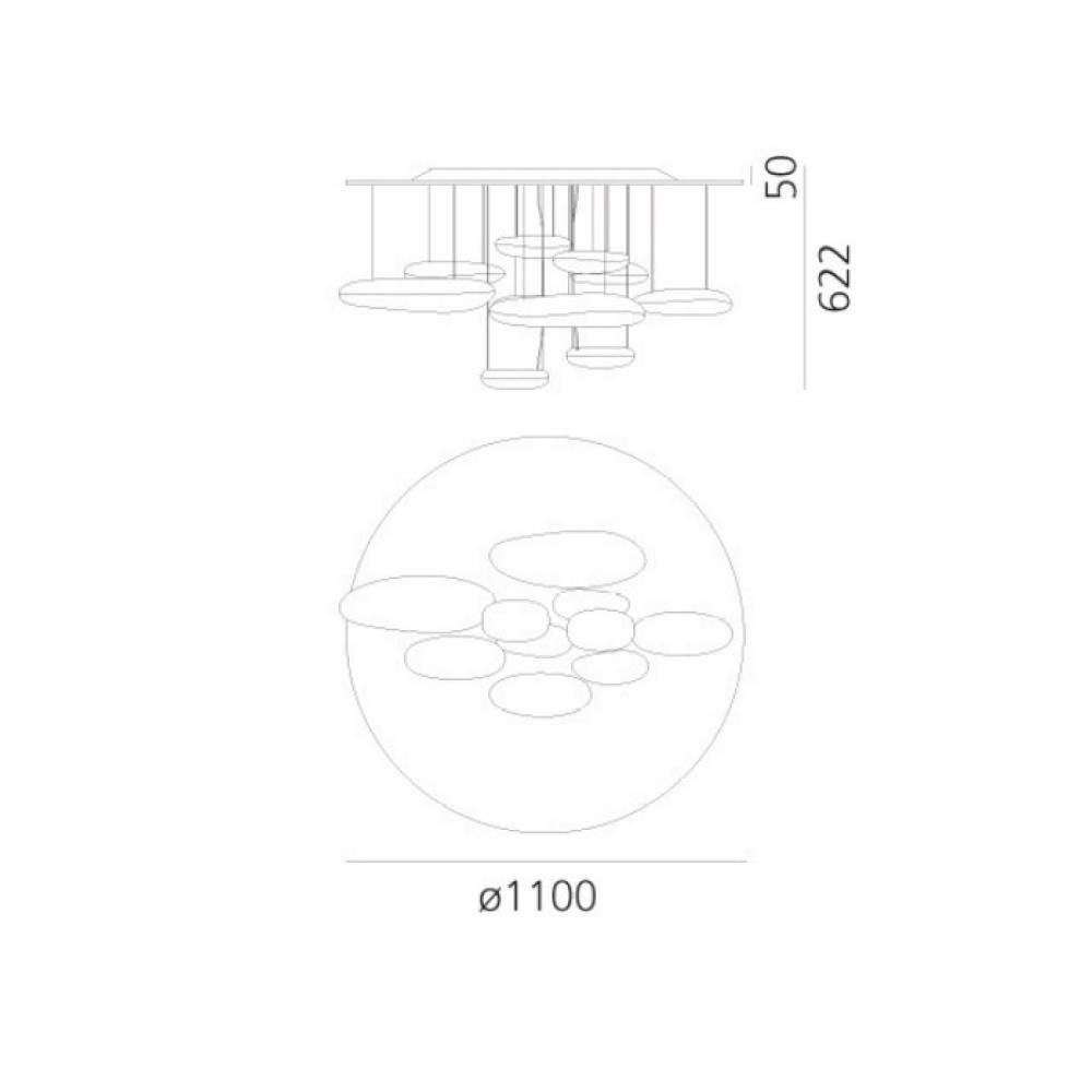 Mercury Ceiling Light