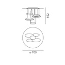Mercury Mini Ceiling Light