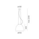 Nur Gloss Suspension Lamp