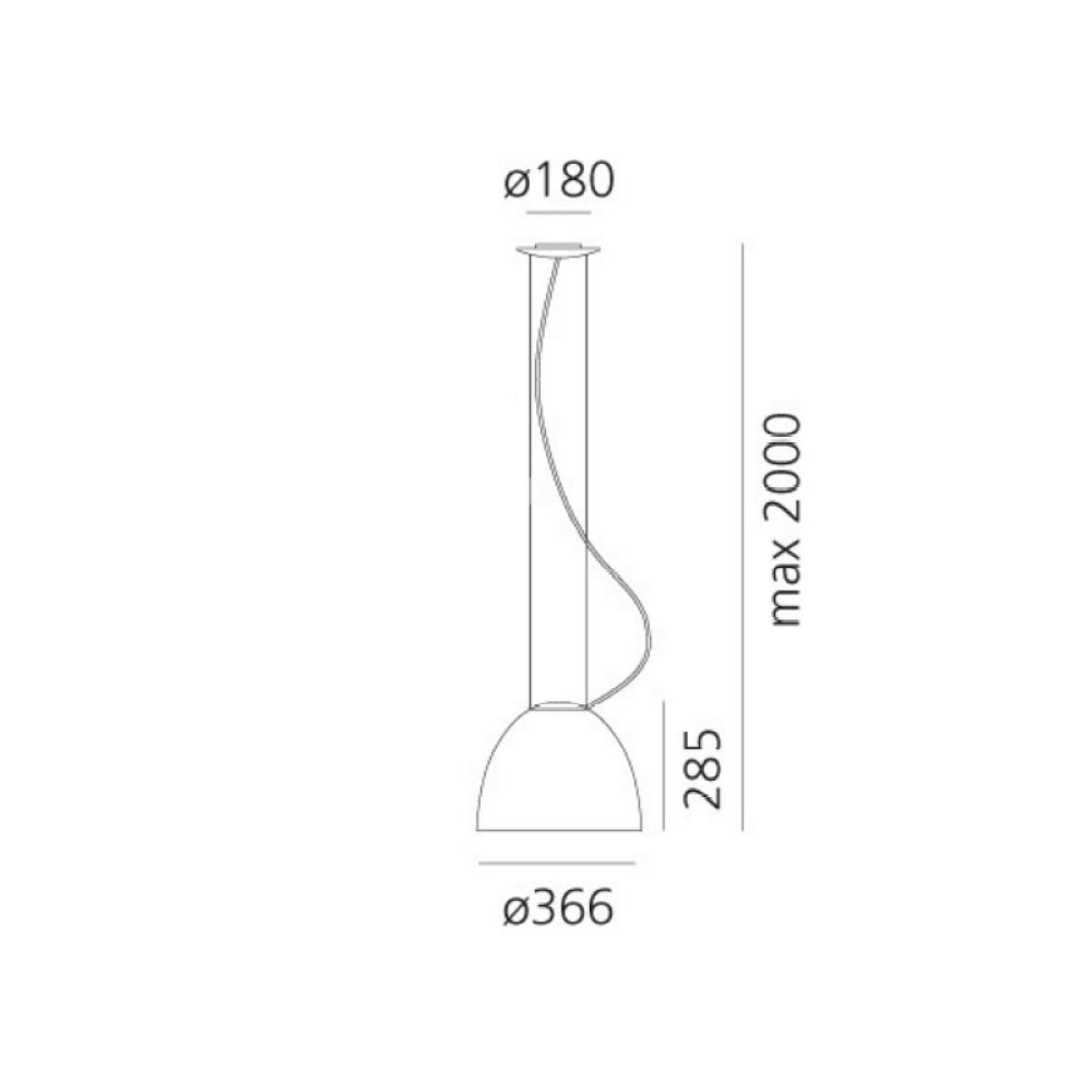 Nur Mini Gloss E27 Suspension Lamp