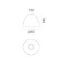 Nur Mini Gloss E27 Ceiling Light