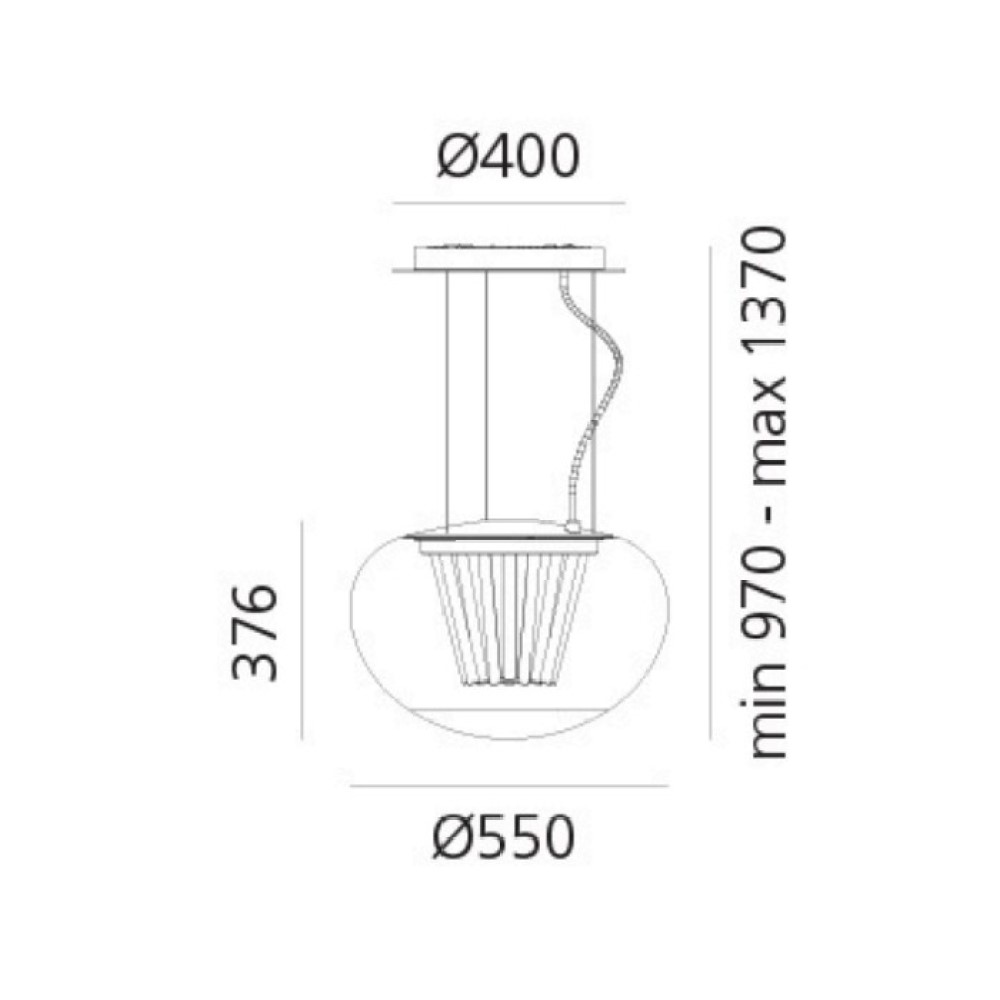 Spectral Light Suspension Lamp