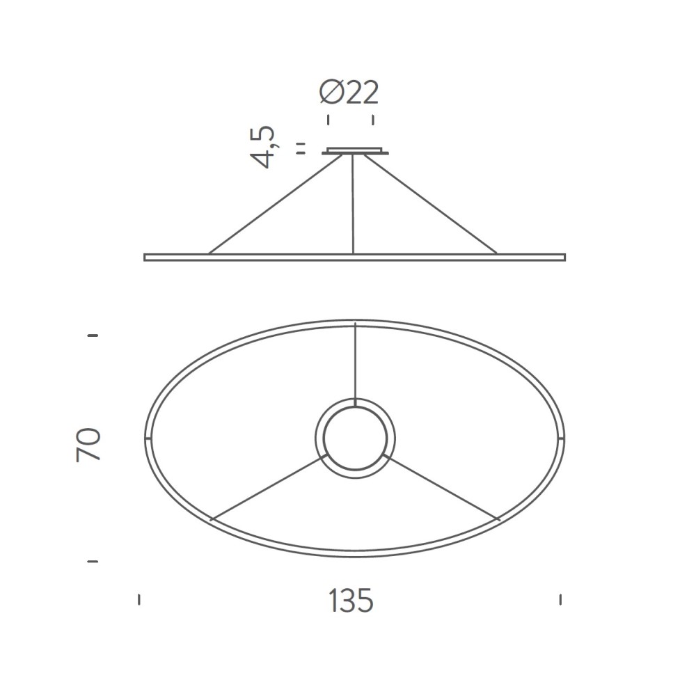 Ellisse Major Suspension Lamp