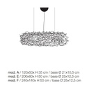 Fil de Fer Nuvola Suspension Lamp