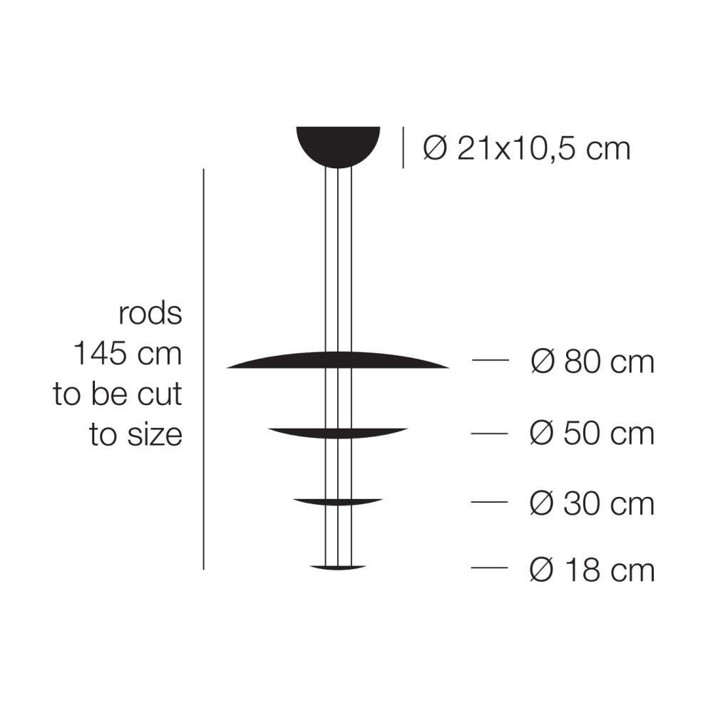 Macchina della Luce mod. A Suspension Lamp