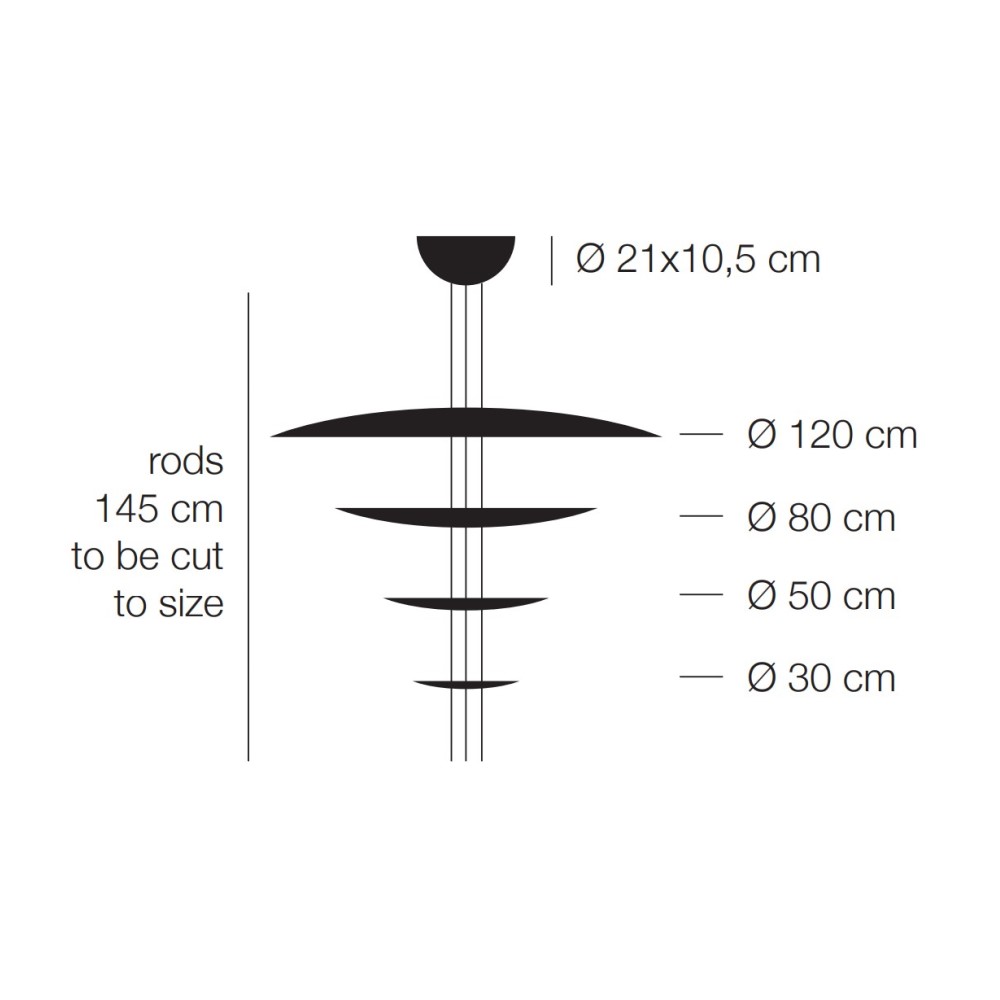 Macchina della Luce mod. F Suspension Lamp