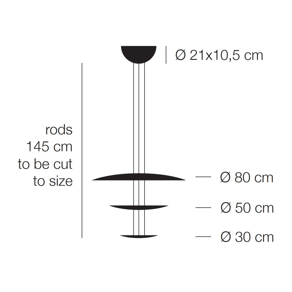 Macchina della Luce mod. I. Suspension Lamp