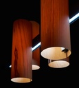 Black Note Keys Suspension Lamp